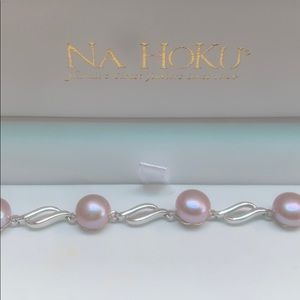 Sterling Silver Pink Pearl Bracelet
